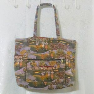 Holdings Golf Themed Tapestry Tote Shoulder Bag